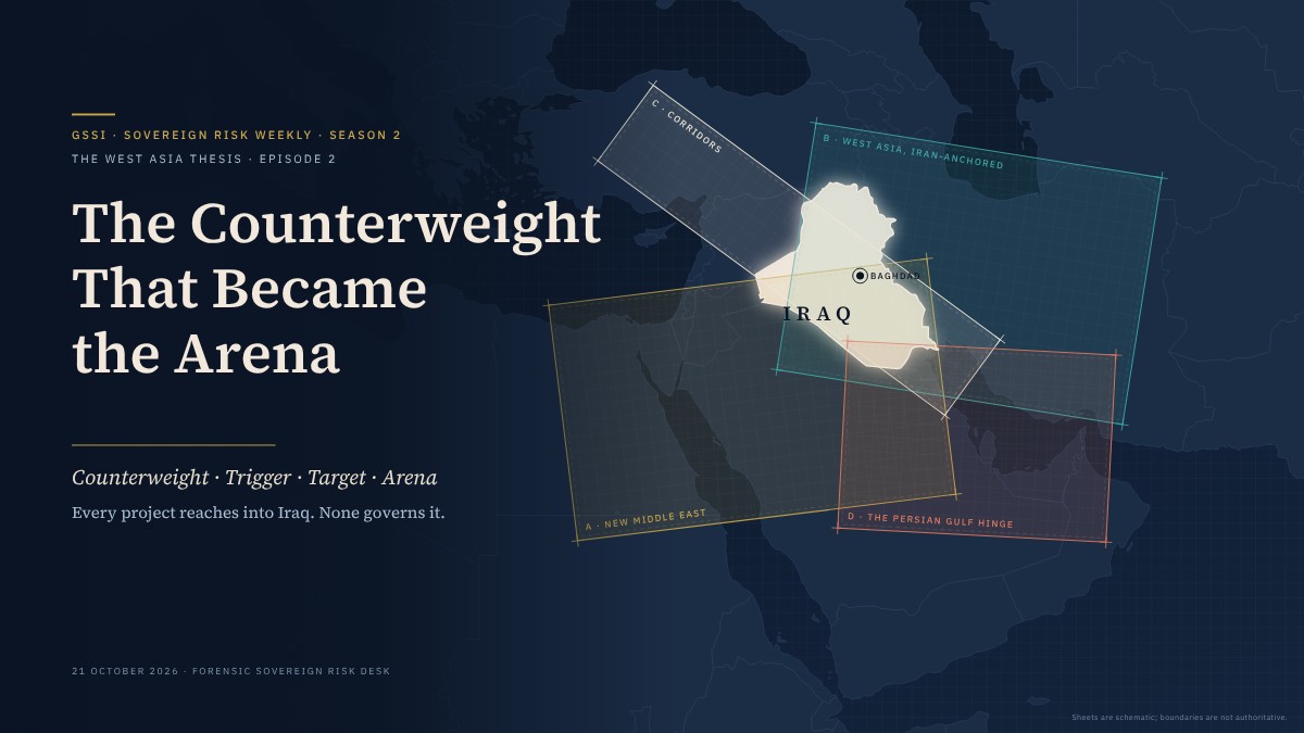 The Counterweight That Became the Arena — Sovereign Risk Weekly, Season 2, Edition 2